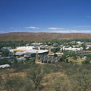 The town of Alice Springs, viewed from Anzac Hill, Northern Territory, Australia, Pacific
