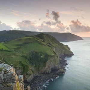 Wringcliff Bay, Duty Point and Highveer Point from Castle Rock, Valley of Rocks, Exmoor