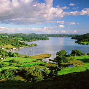 Lake Windermere in the Lake District UK