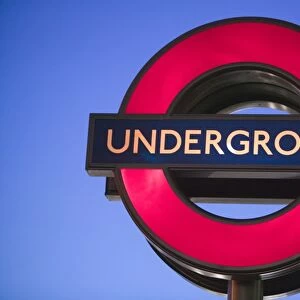 A London underground sign