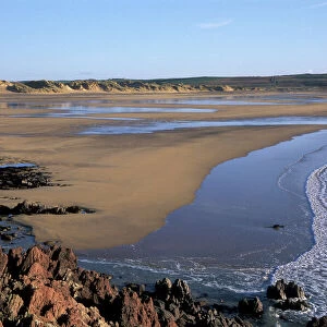 Low tide, Beach, Freshwater West, Pembrokeshire Coast, West Wales