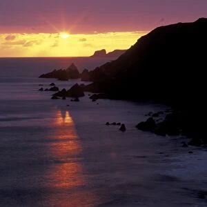 Sunset, West Dale, Pembrokeshire, Wales, UK, Europe (rr)
