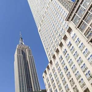 Empire State Building and Langham Place Hotel, 5th Avenue, Manhattan, New York City
