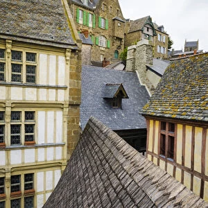 Rooftops at Mont Saint-Michel, Normandy, France