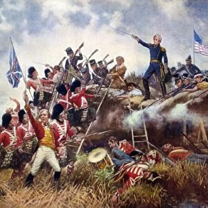 BATTLE OF NEW ORLEANS, 1815. Andrew Jackson at the Battle of New Orleans, 8 January 1815