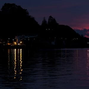 A sunset at Oban in Argyll and Bute, Scotland