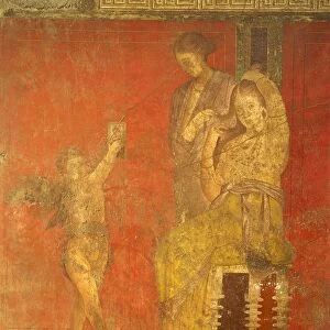 Italy, Campania Region, Naples Province, Pompei, Villa of Mysteries, Fresco