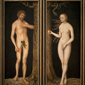 Adam and Eve, c. 1510-20 (oil on wood)