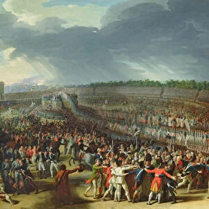 The Celebration of the Federation, Champs de Mars, Paris, 14 July 1790 (oil on canvas)