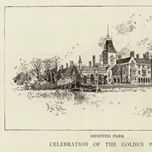 Celebration of the Golden Wedding of Lord and Lady Cranbrook at Hemsted Park, Kent (engraving)
