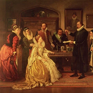 Dr William Gilbert (1544-1603) showing his Experiment on Electricity to Queen Elizabeth I
