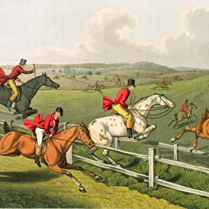 Fox Hunting, aquatinted by I. Clark, pub. by Thomas McLean, 1820 (aquatint)