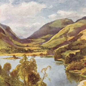 Grasmere from Loughrigg (colour litho)