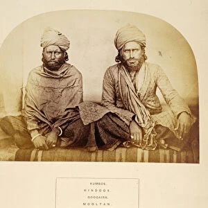 Kumbos, Hindoos, Googaira, Mooltan, from The People of India, by J