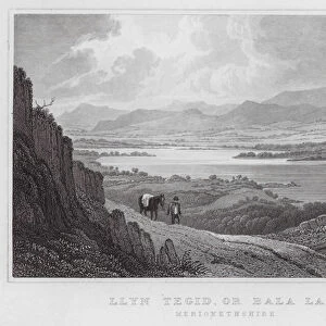 Llyn Tegid, or Bala Lake, Merionethshire (engraving)