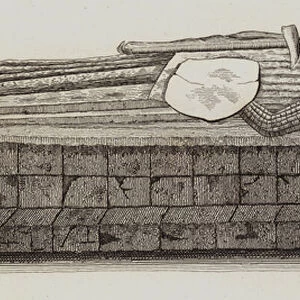 Monument of Richard Corbet, Knight Templar (engraving)
