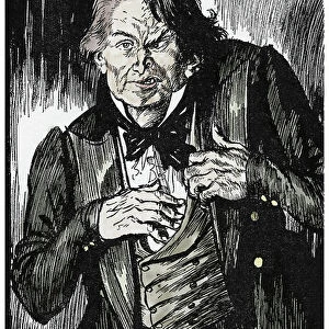 Mr Hyde after taking the antidote turns into Dr Jekyll, Illustration by Edmund Joseph Sullivan (1869-1933) for the novel L'Etrange Cas du dr Jekyll et de Mr Hyde" by Robert Louis Stevenson (1850-1894) 1927 (Mr Hyde)