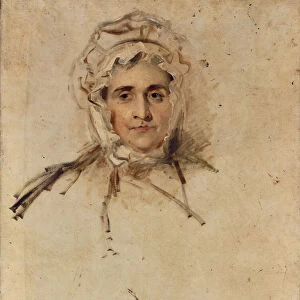 Portrait of Lucy Lawrence, the artists mother, a sketch, 1797 (oil on canvas)