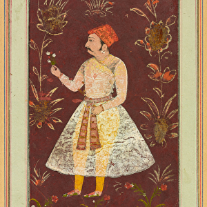 A Rajput nobleman, c. 1630-1640 (opaque watercolor on paper)