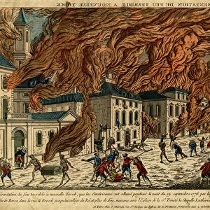Representation du Feu Terrible a Nouvelle Yorck, 19 Septembre 1776