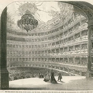 The Royal Italian Opera House, Covent Garden, London (engraving)