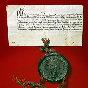 Seal of majesty King Philip IV of France, known as Philip the Bel, (1268-1314)