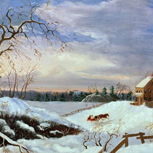 Snow scene, New England