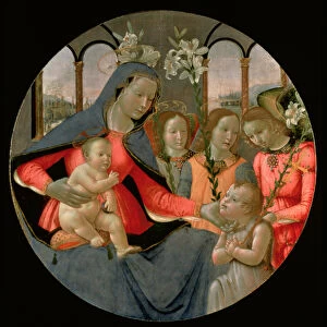 Virgin and Child with St. John the Baptist and the Three Archangels, Raphael, Gabriel and Michael