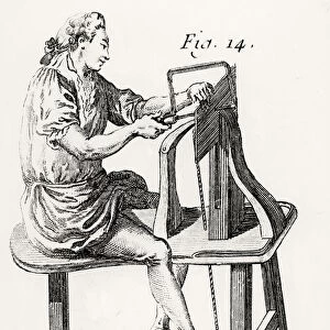 Woodworker, from L Art du Menuisier by Andre Jacob Roubo, pub