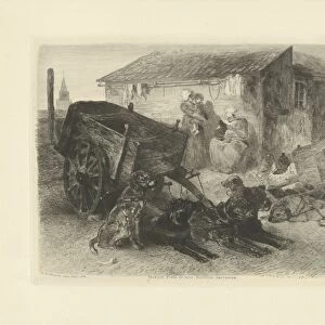 The dog cart, Charles Rochussen, Frans Buffa en Zonen, 1855