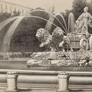 Cibeles Fountain of Madrid, was installed in 1782, work by Francisco Gutierrez
