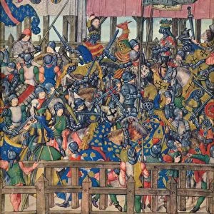 End of the Tournament at Bruges, March 11, 1392, c15th century, (1937). Artist: Emile- Aurele Van Moe