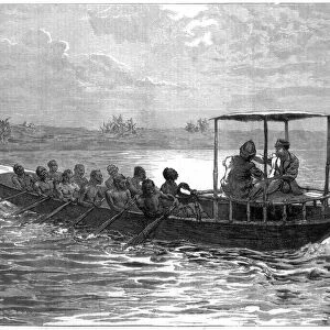 Livingstone and Stanley going from Ujiji to the Rusizi River, 1871