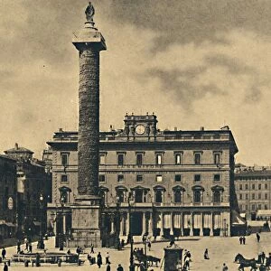 Roma - Square and Column of Marcus Aurelius, 1910
