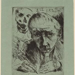 Tod und Künstler (Death and the Artist), 1920-1921. Creator: Lovis Corinth