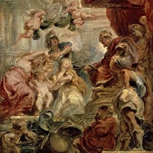 The Uniting of Great Britain, c1632-1633. Artist: Peter Paul Rubens