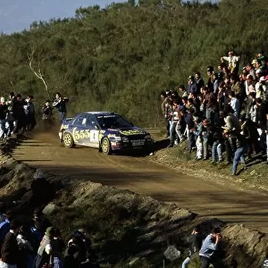 1995 World Rally Championship. Portuguese Rally, Portugal. 8-20 March 1995. Colin McRae/Derek Ringer (Subaru Impreza 555), position. World Copyright: LAT Photographic Ref: 35mm transparency 95RALLY27
