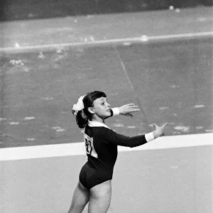 The 1976 Summer Olympics in Montreal, Canada. Pictured, Maria Filatova of Russia