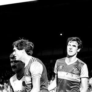 Stoke v. West Ham. October 1984 MF18-06-014 The final score was a four two
