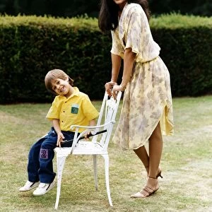 Wilnelia Forsyth wife of Comedian and TV Presenter Bruce Forsyth with their son JJ