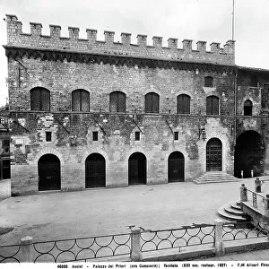 Palazzo dei Priori, currently Town Hall of Assisi, view of the facade