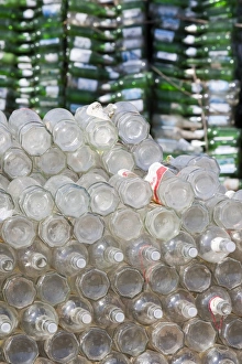 China recycles a ot of its raw materials, here a family near Xian city make their living from recycling bottles China recycles a ot of its raw materials, here a family near Xian city make their living from recycling bottles