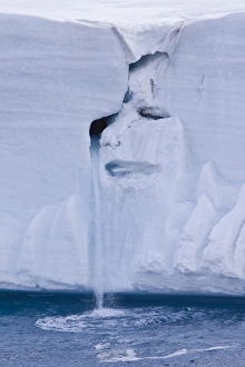 CREDIT: Michael Nolan / SpecialistStock CAPTION: The image of a crying face has appeared in a glacier off Norway. Tears in the natural sculpture on the Nordaustlandet ice shelf in the Svalbard archipelago are created by a waterfall of CREDIT: Michael Nolan / SpecialistStock CAPTION: The image of a crying face has appeared in a glacier off Norway. Tears in the natural sculpture on the Nordaustlandet ice shelf in the Svalbard archipelago are created by a waterfall of